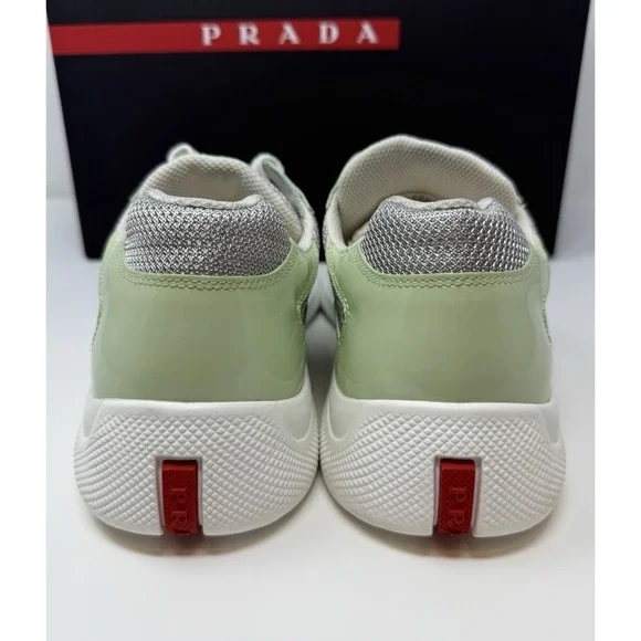 Prada Americas Cup Sneaker Dew/Silver Size 9 US 8 UK - Picture 5 of 11
